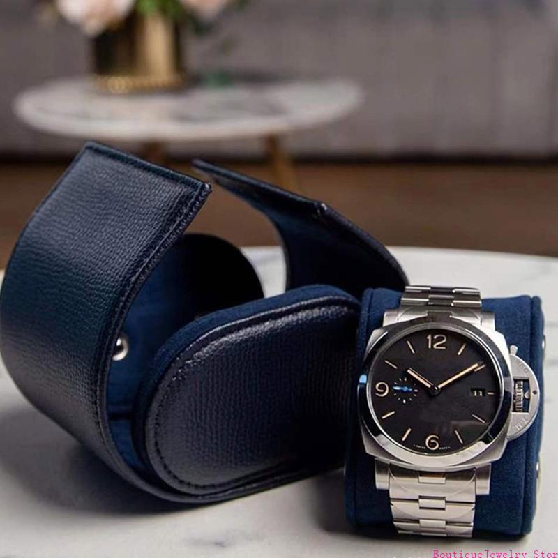Watch Travel Roll Case 3 Slots Leather - E1PE 1/2/3 Slots Watch Roll Travel