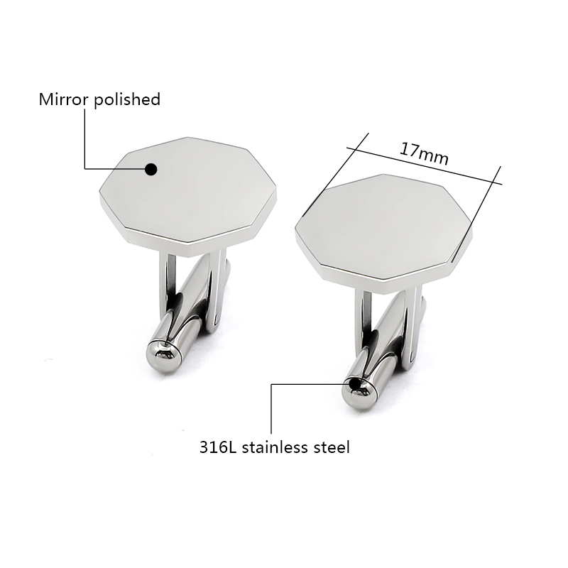 Cufflinks Men Stainless Steel Luxury - Luxury Unique Pentagonal Cufflinks for Men