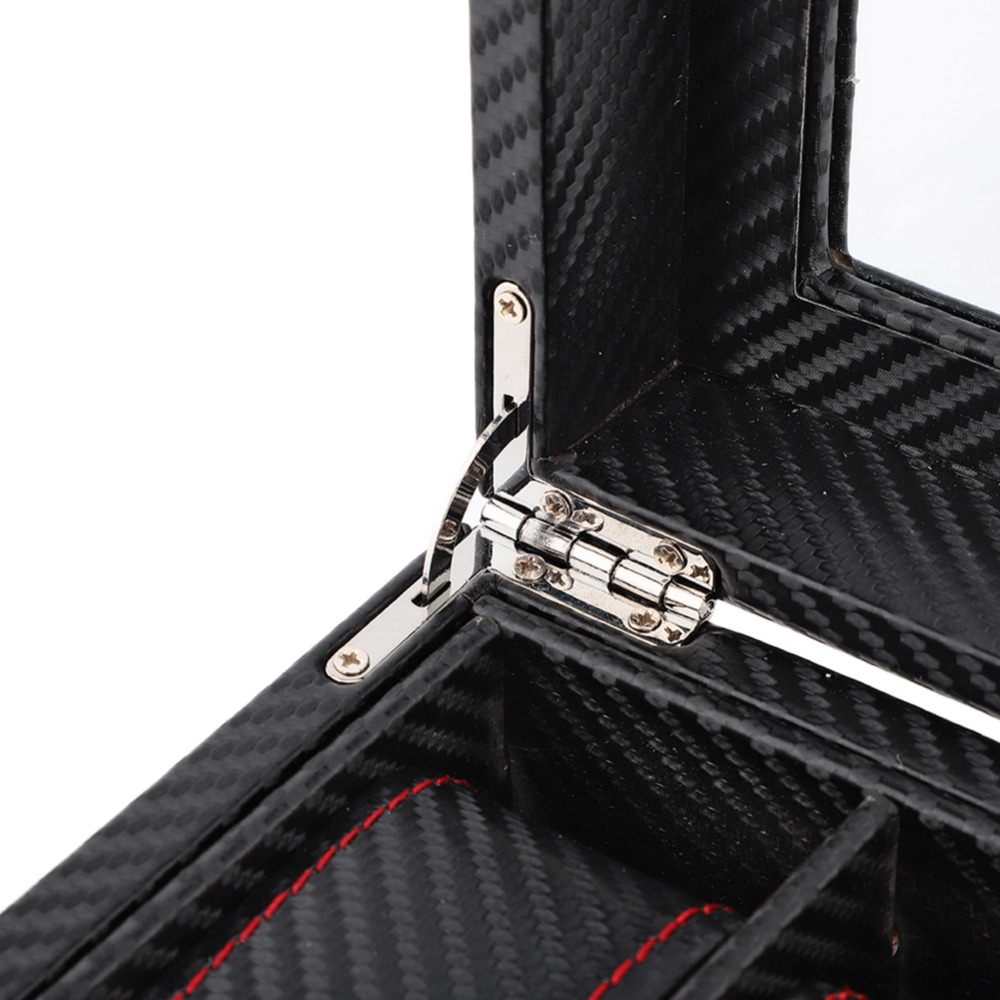 Watch Display Storage Box Carbon Fiber - Carbon Fiber Texture Watch Box Twill