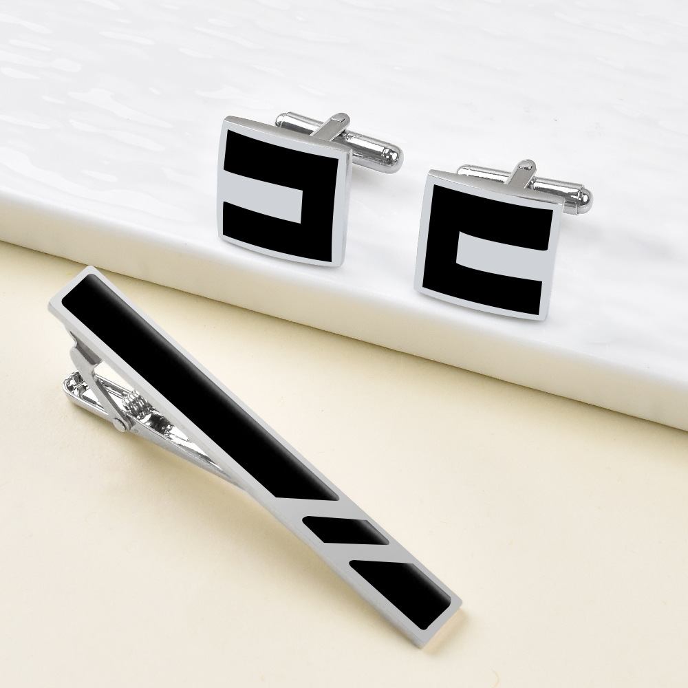 Tie Clip Bar Set Stainless Steel - A Set New Copper Men's Business