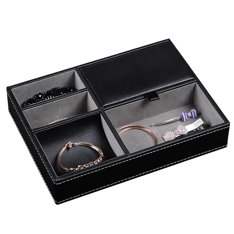 Men's Valet Tray Desktop PU Le - Valet Tray Nightstand Organizer Leather ulasan dan harga