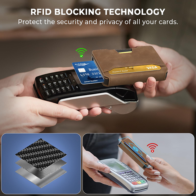 Wallet for Men,Minimalist Slim - Money Clip Minimalist Rfid Blocking ulasan dan harga