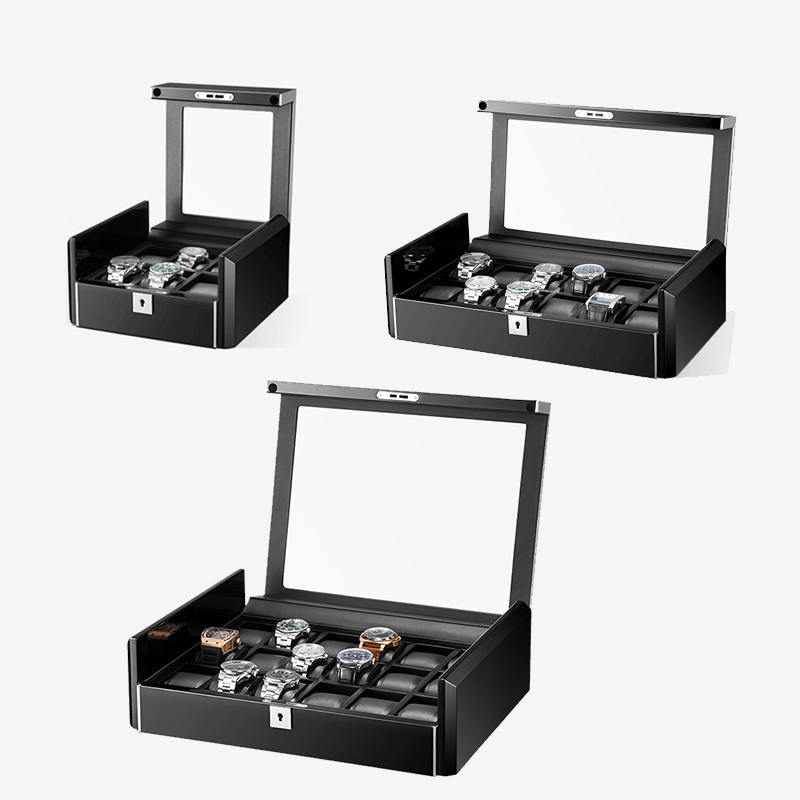 Embers Handmade Black Fashion  - Watch Display Storage Box Carbon Fiber ulasan dan harga