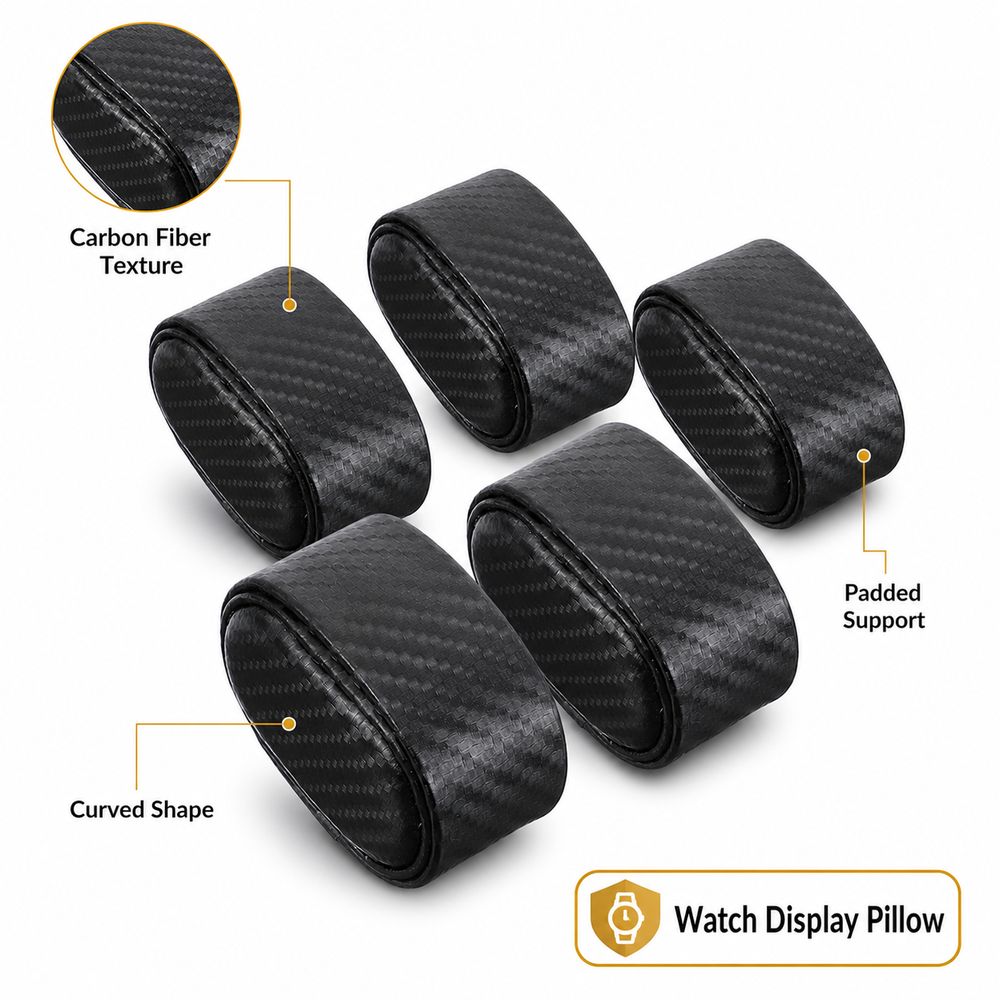 Carbon Fiber Texture Watch Dis - Watch Display Storage Box Carbon Fiber ulasan dan harga