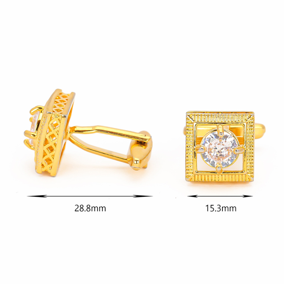 High Quality Gold-Tone Cufflin - Cufflinks Men Stainless Steel Luxury ulasan dan harga
