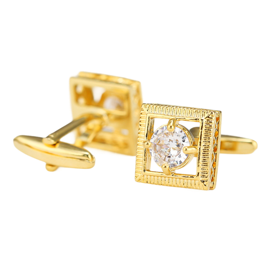 High Quality Gold-Tone Cufflin - Cufflinks Men Stainless Steel Luxury ulasan dan harga