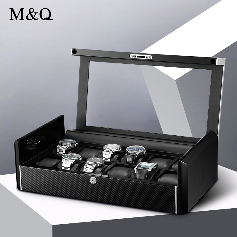 M&Q Men Carbon Fiber Watch Sto - Watch Display Storage Box Carbon Fiber ulasan dan harga