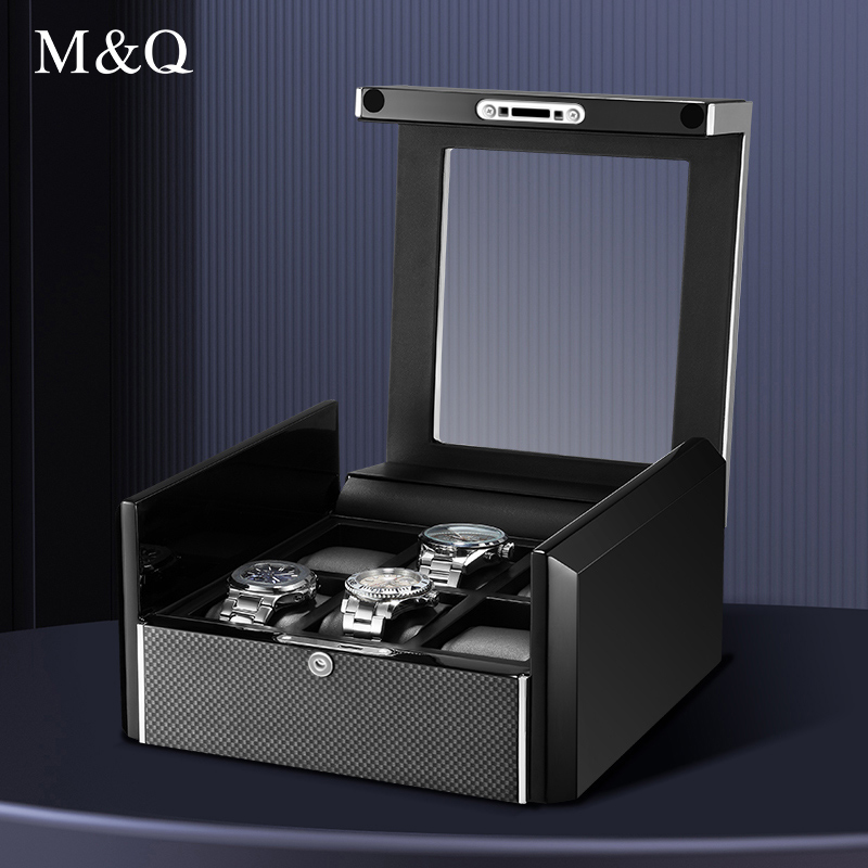 M&Q Men Carbon Fiber Watch Sto - Watch Display Storage Box Carbon Fiber ulasan dan harga