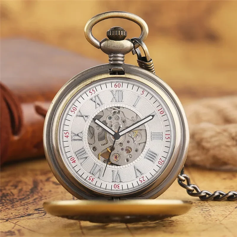 Vintage Hollow Out Magpie Pock - Pocket Watch Mechanical Skeleton Vintage ulasan dan harga