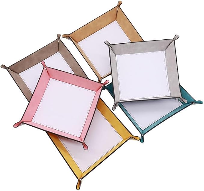 10 Pack Sublimation Blanks Val - Valet Tray Nightstand Organizer Leather ulasan dan harga