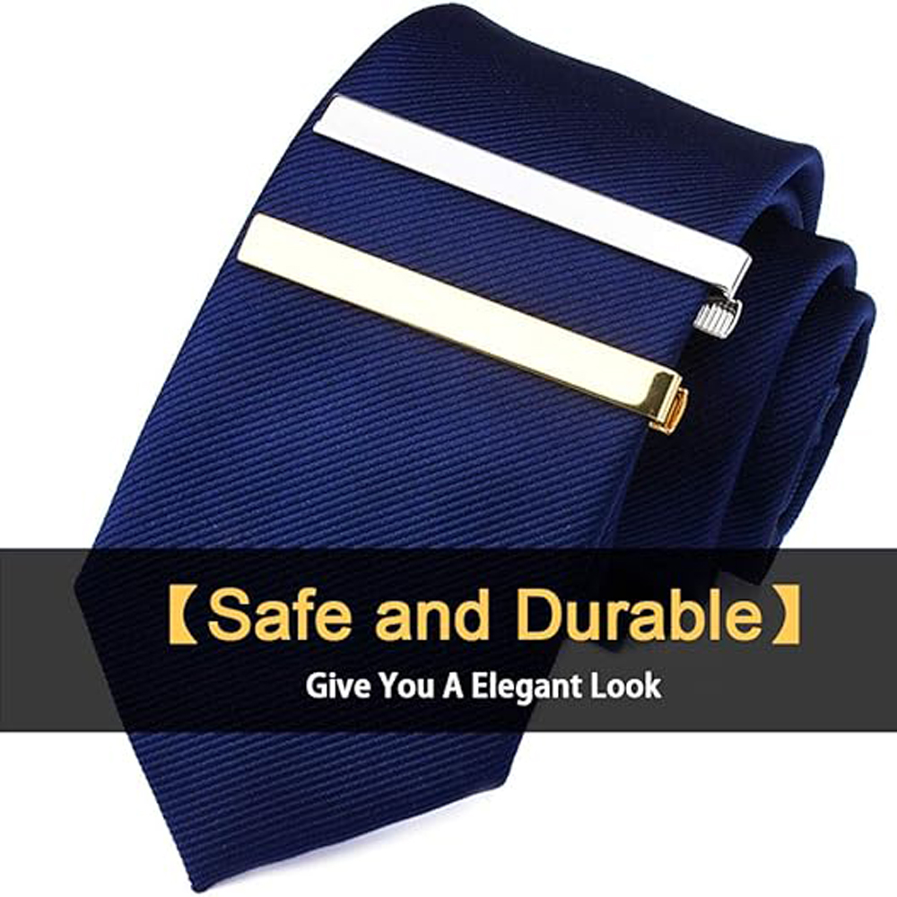 1 or 3 Pack Tie Clips for Men  - Tie Clip Bar Set Stainless Steel ulasan dan harga