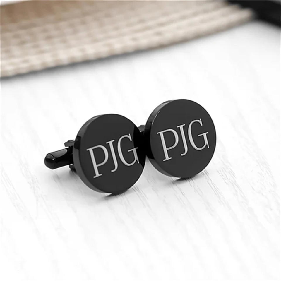 Luxury Personalized Engraved I - Cufflinks Men Stainless Steel Luxury ulasan dan harga