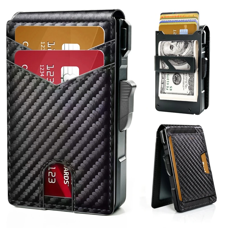 Men's Minimalist RFID Blocking - Money Clip Minimalist Rfid Blocking ulasan dan harga