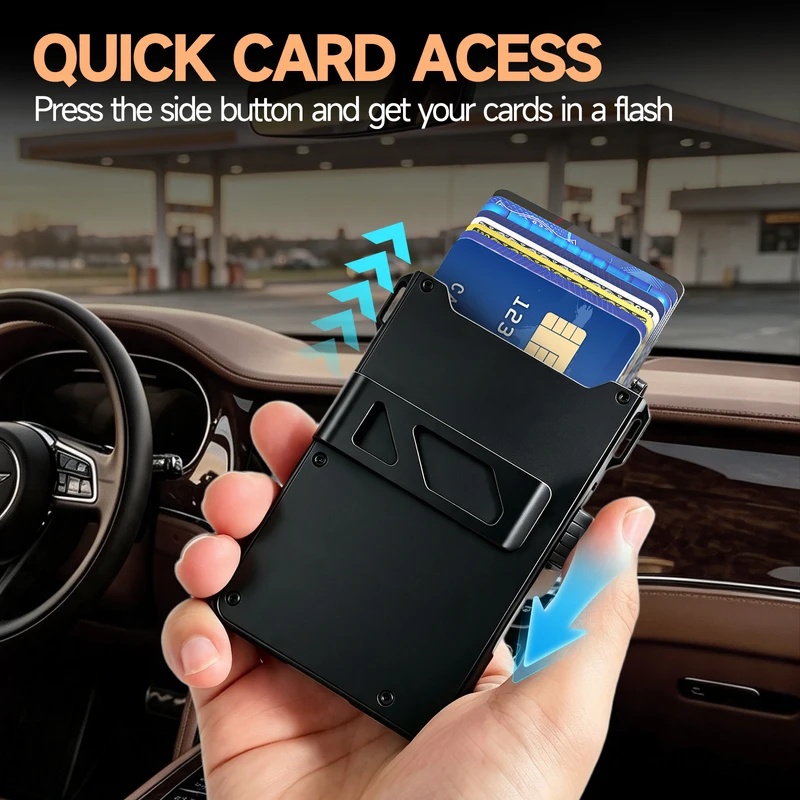 Men's Minimalist RFID Blocking - Money Clip Minimalist Rfid Blocking ulasan dan harga