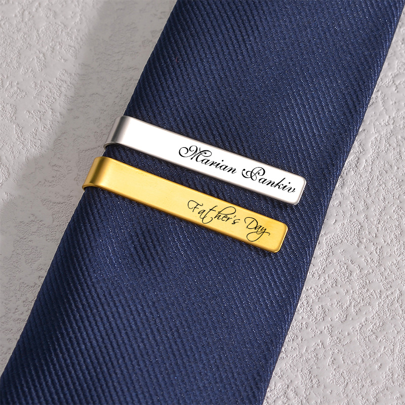 Afirstee Stainless Steel Engra - Tie Clip Bar Set Stainless Steel ulasan dan harga