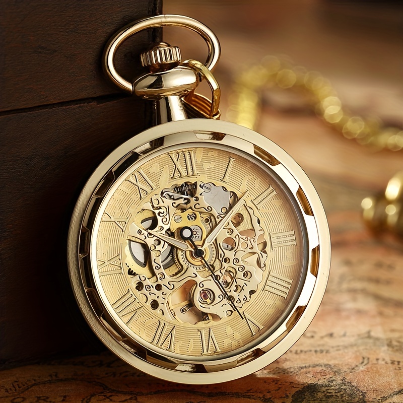 Vintage Watch Necklace Steampu - Pocket Watch Mechanical Skeleton Vintage ulasan dan harga