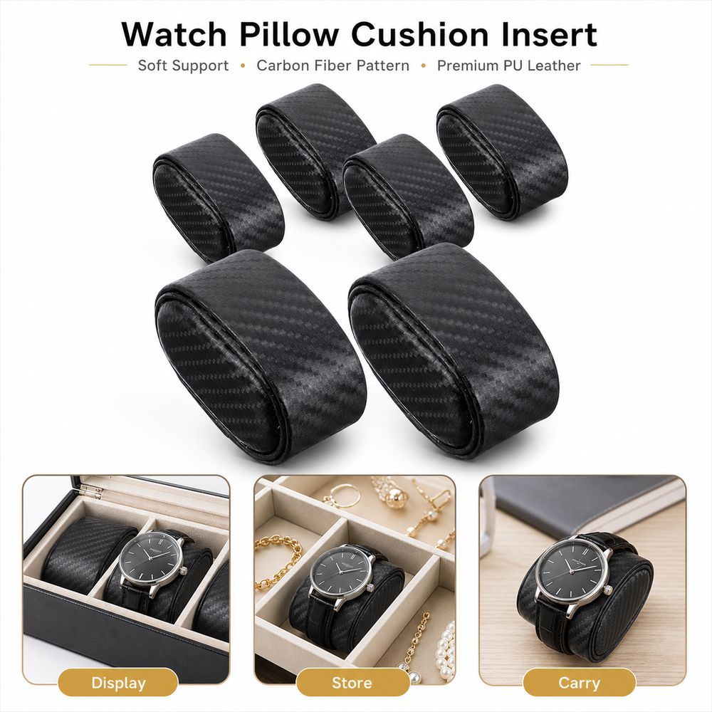 Carbon Fiber Texture Watch Dis - Watch Display Storage Box Carbon Fiber ulasan dan harga