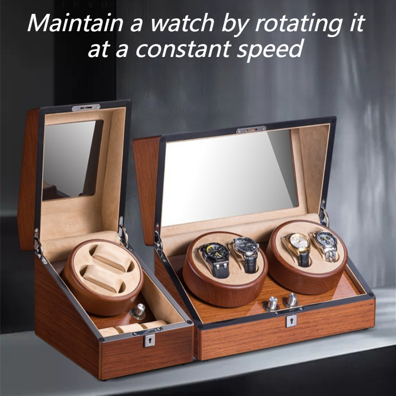 Automatic Watch Winders Wooden - Watch Winder 4 Watches Automatic Silent ulasan dan harga