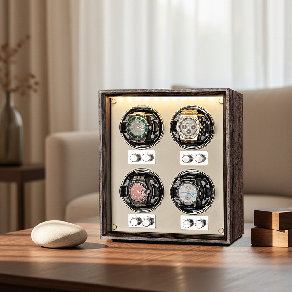 Virtorix 4 Slots Watch Winder  - Watch Winder 4 Watches Automatic Silent ulasan dan harga