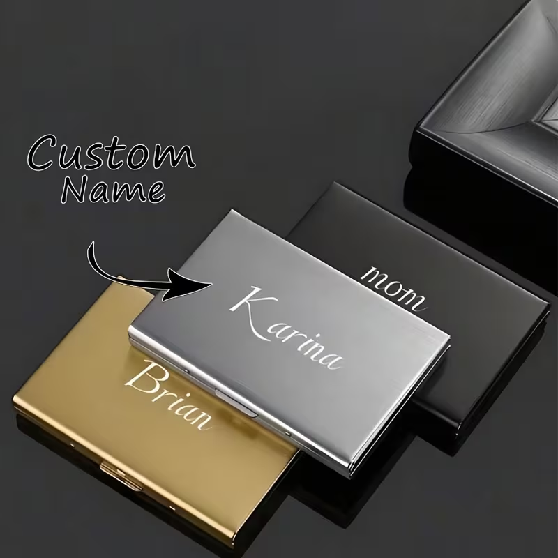 1Pc Customizable Name Engraved - Money Clip Minimalist Rfid Blocking ulasan dan harga