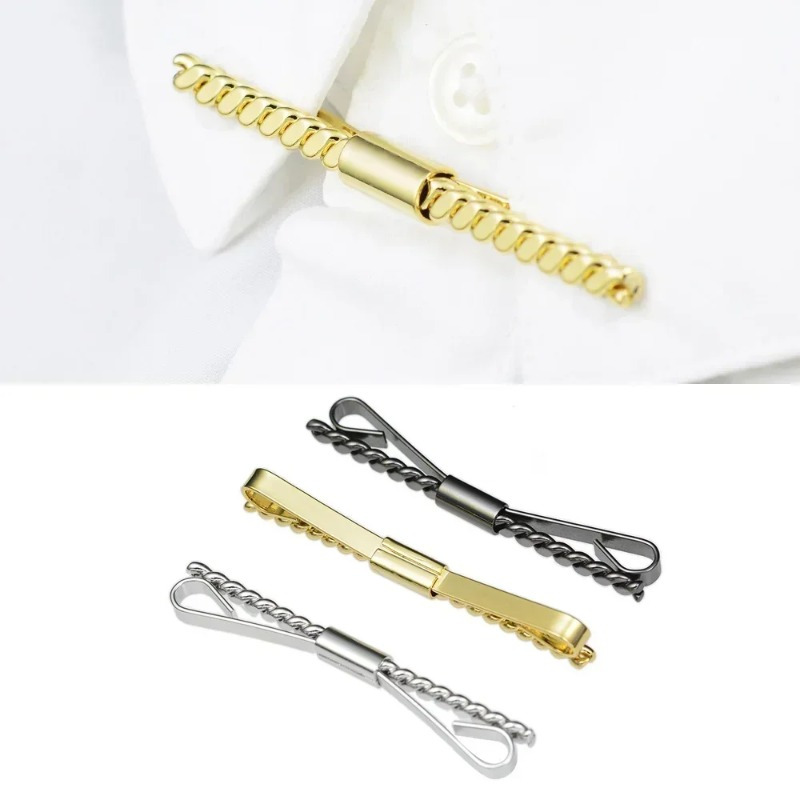 British style metal mesh tie c - Cufflinks Men Stainless Steel Luxury ulasan dan harga