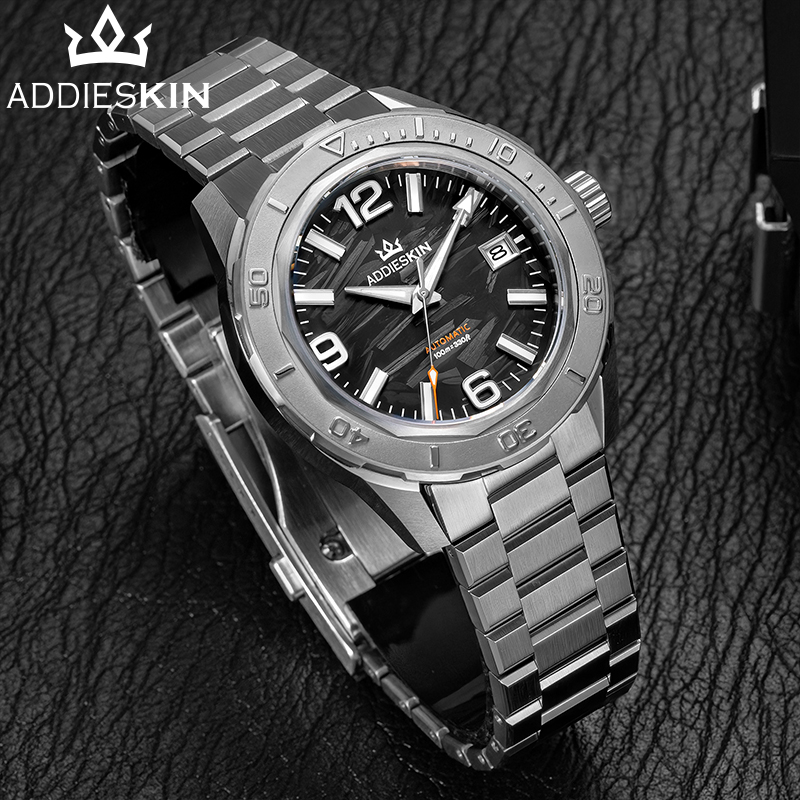 ADDIESKIN K007 Men Automatic M - Watch Display Storage Box Carbon Fiber ulasan dan harga