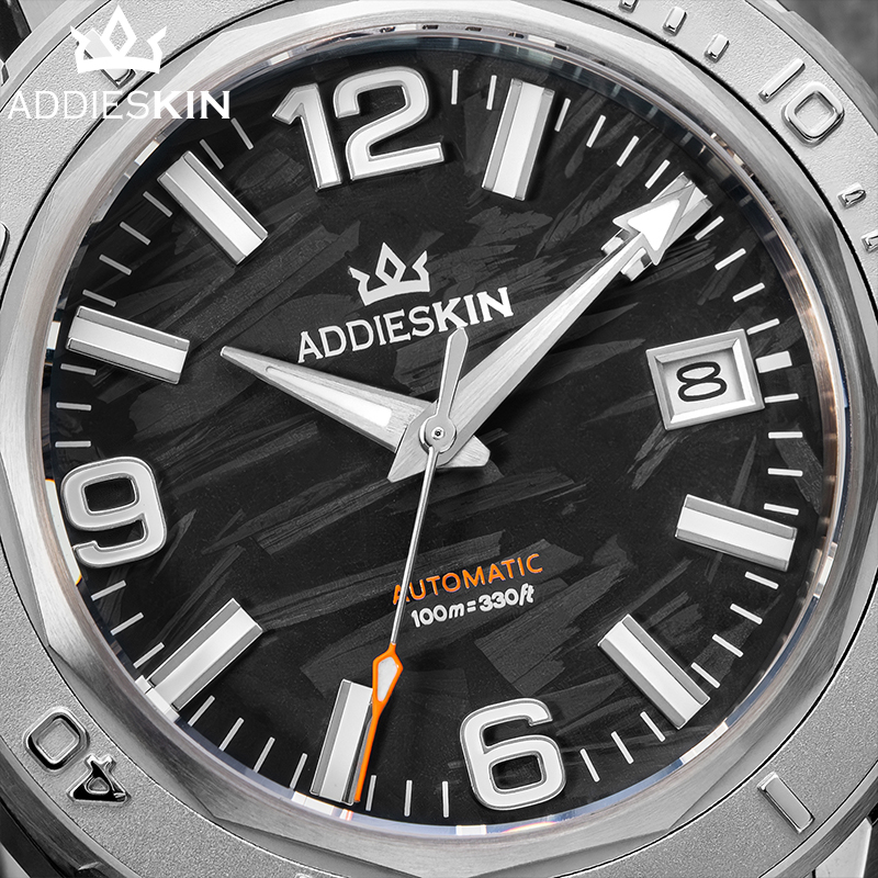 ADDIESKIN K007 Men Automatic M - Watch Display Storage Box Carbon Fiber ulasan dan harga