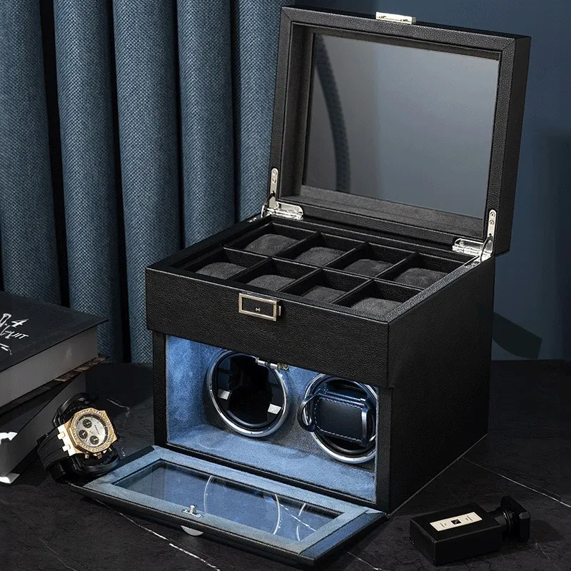 for New Watch Winder Box Mecha - Watch Display Storage Box Carbon Fiber ulasan dan harga
