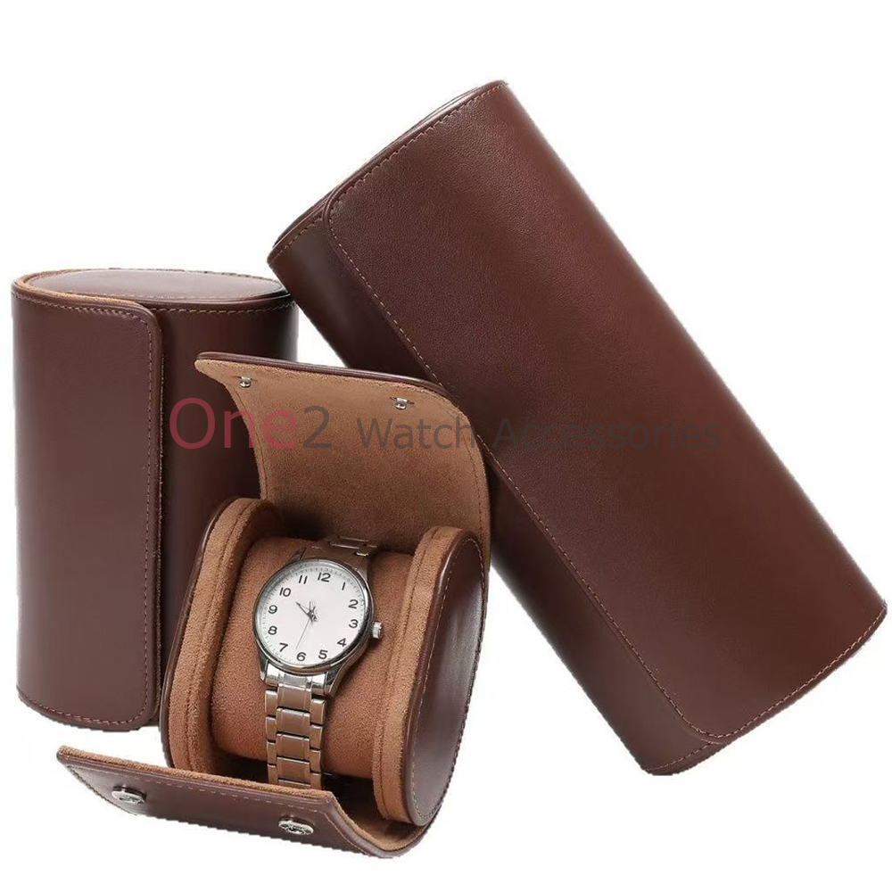 Luxury PU Leather Watch Case W - Watch Travel Roll Case 3 Slots Leather ulasan dan harga