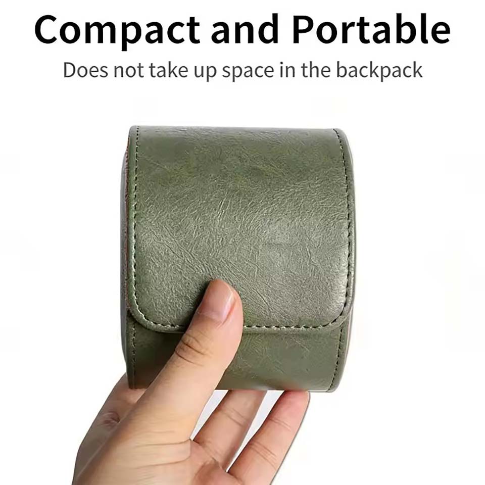 Watch Roll Travel Case 1/2/3-S - Watch Travel Roll Case 3 Slots Leather ulasan dan harga
