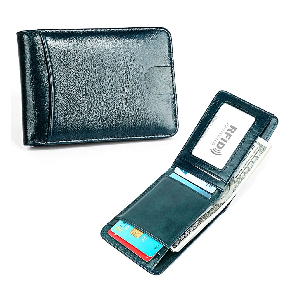 Minimalist Men's Leather Slim  - Money Clip Minimalist Rfid Blocking ulasan dan harga