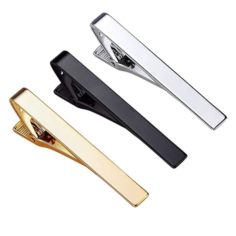 1 or 3 Pack Tie Clips for Men  - Tie Clip Bar Set Stainless Steel ulasan dan harga