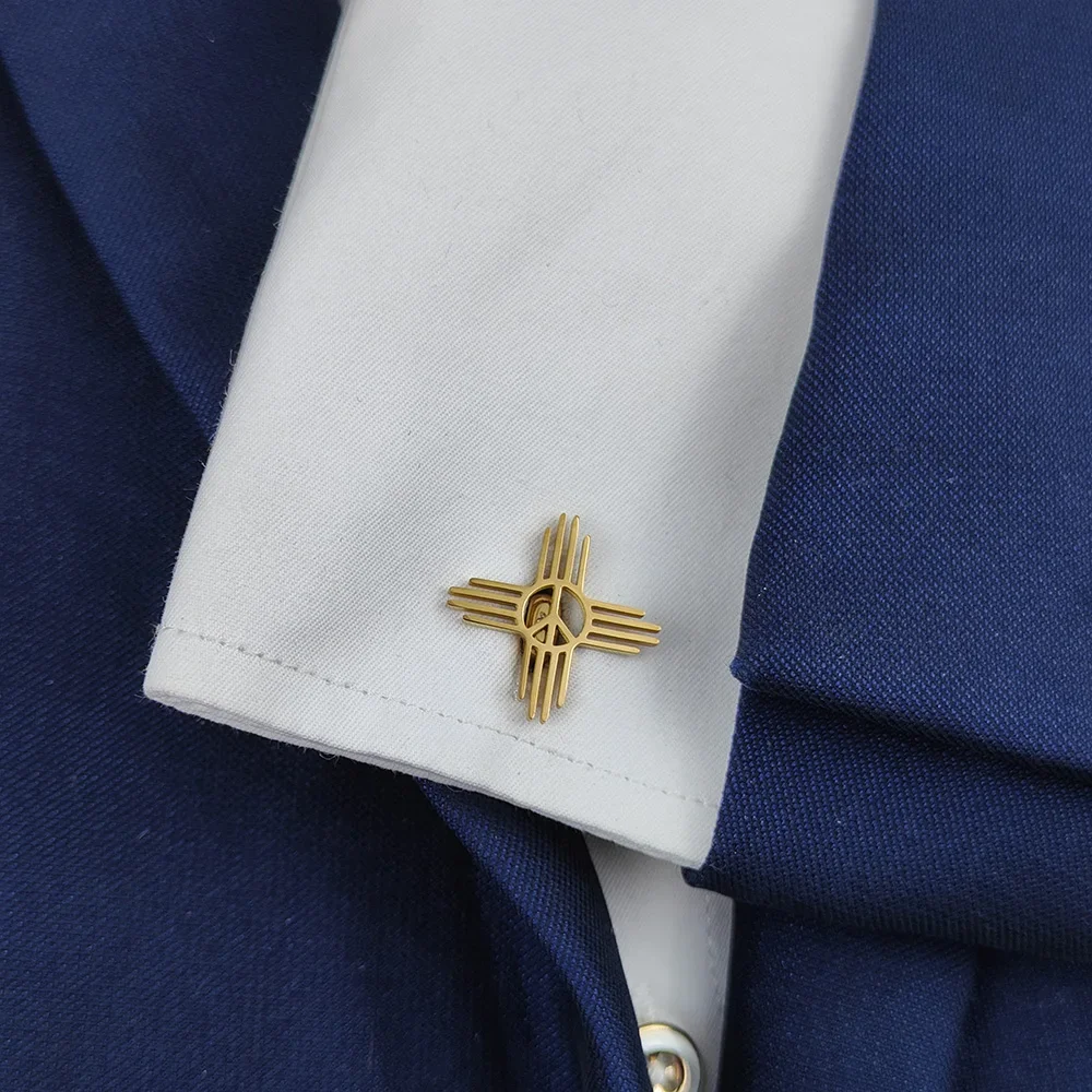 New Fashion Striped Cufflinks  - Cufflinks Men Stainless Steel Luxury ulasan dan harga