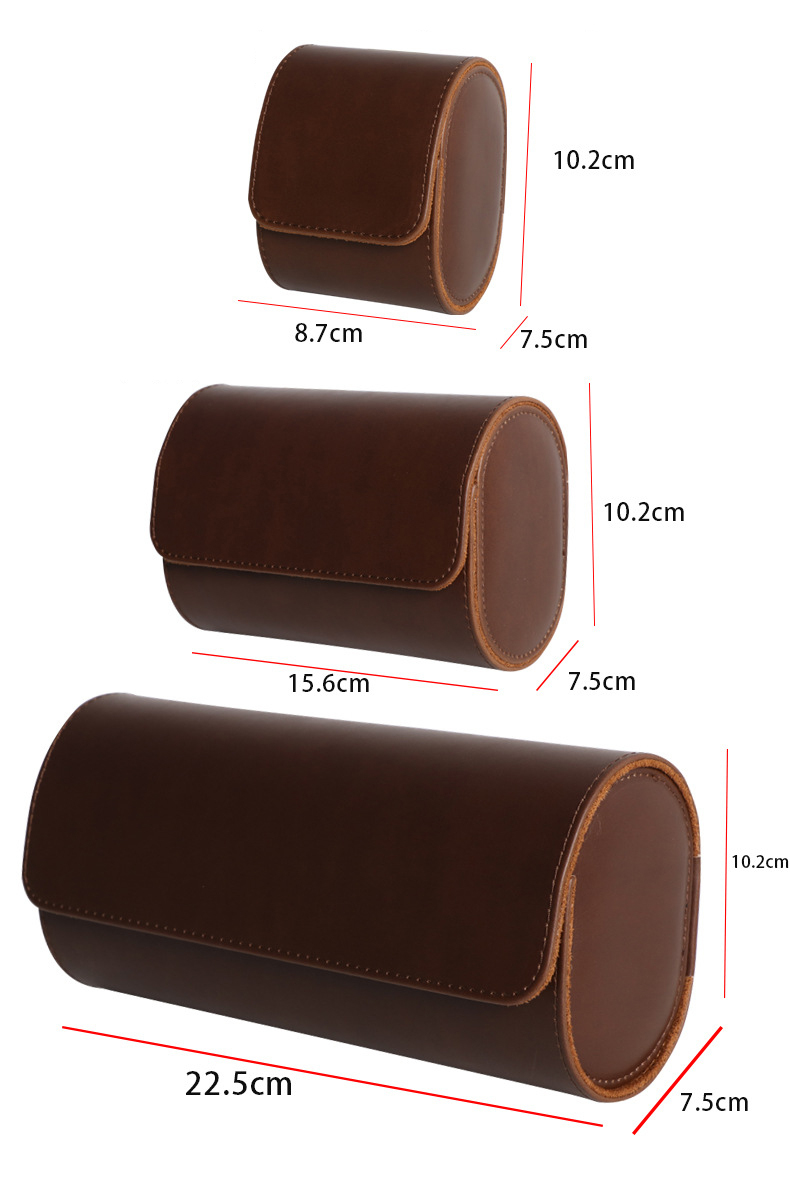 Watch Roll Travel Case 1 2 3 S - Watch Travel Roll Case 3 Slots Leather ulasan dan harga