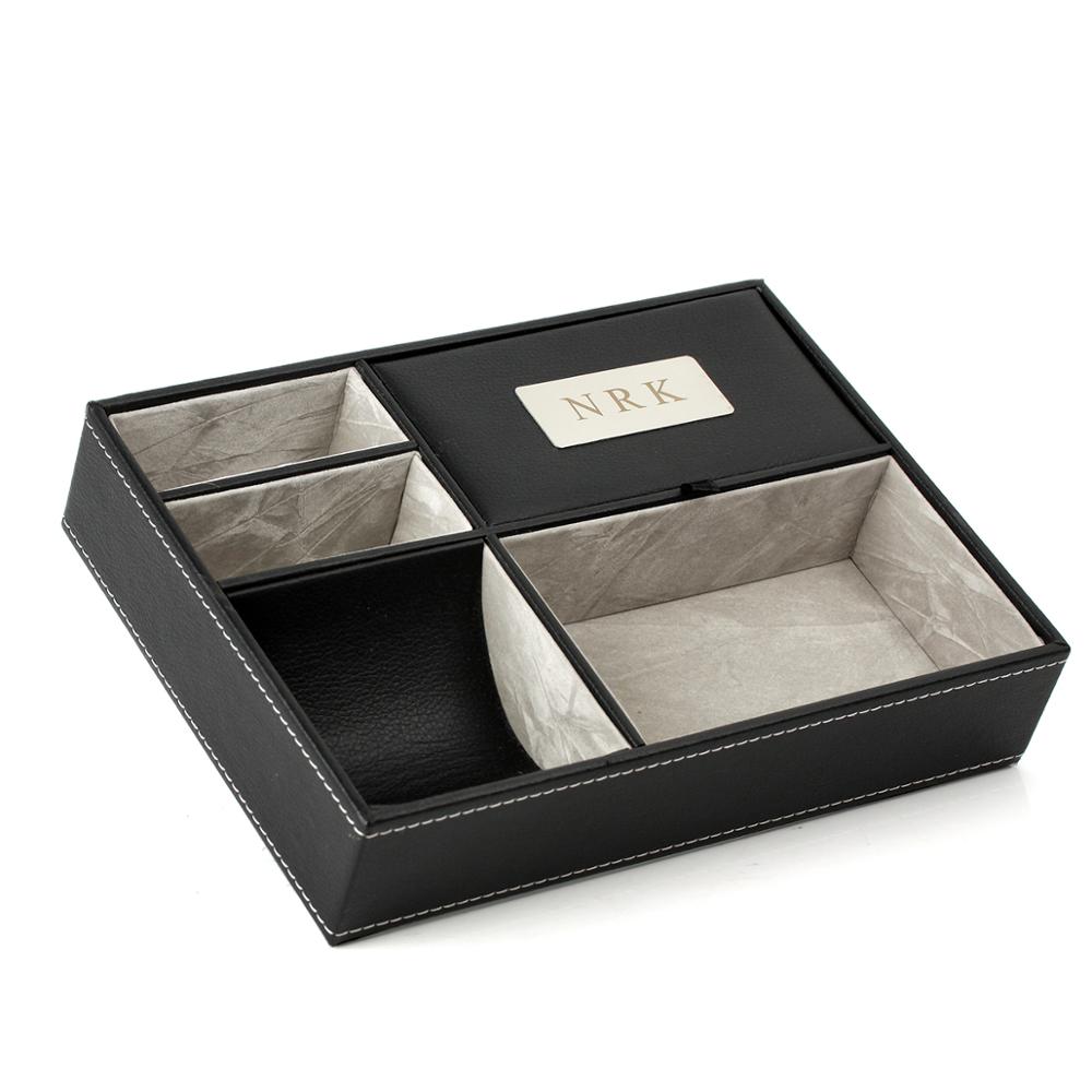 Personalized Faux Leather Vale - Valet Tray Nightstand Organizer Leather ulasan dan harga