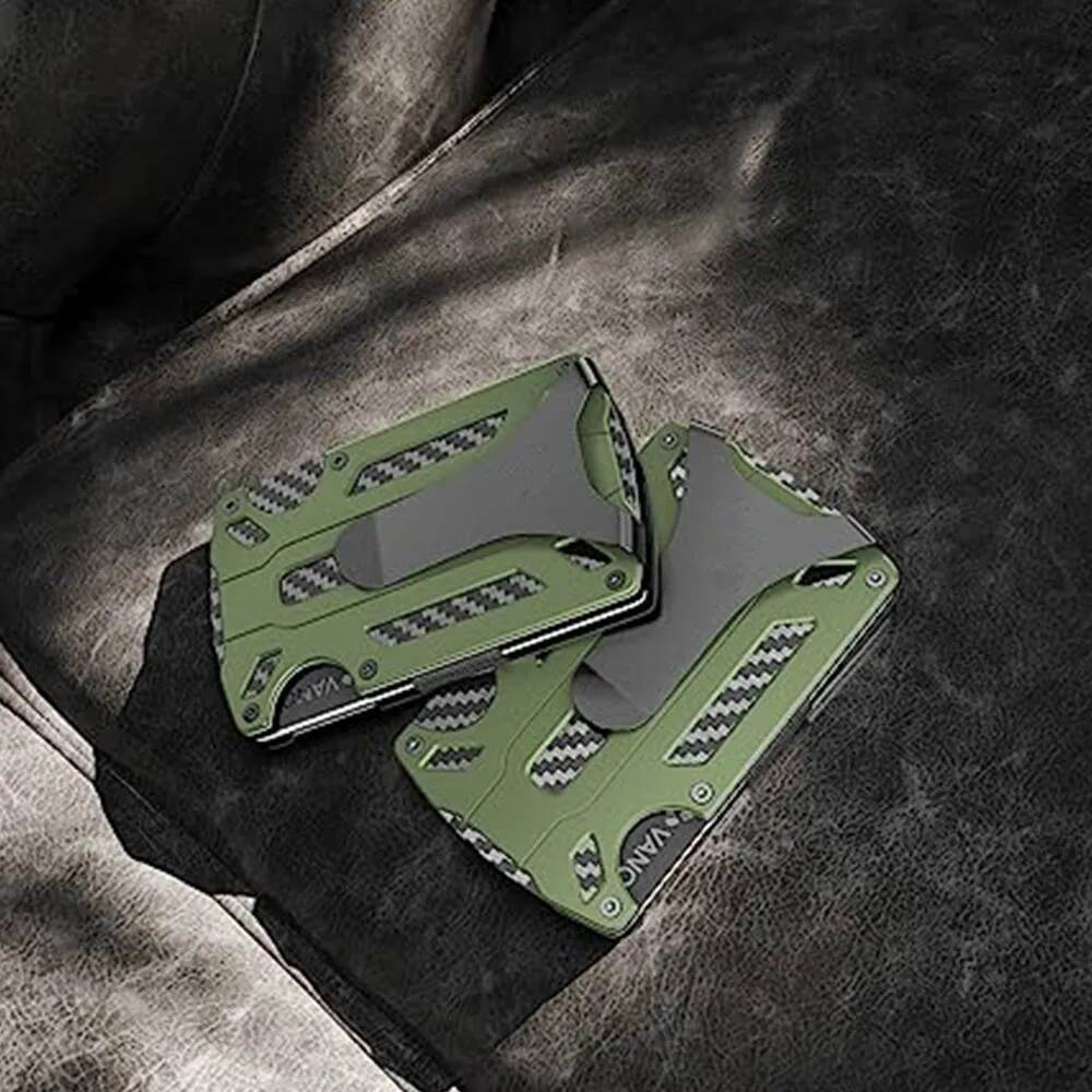 OUIO Men's Tactical Wallet Car - Money Clip Minimalist Rfid Blocking ulasan dan harga