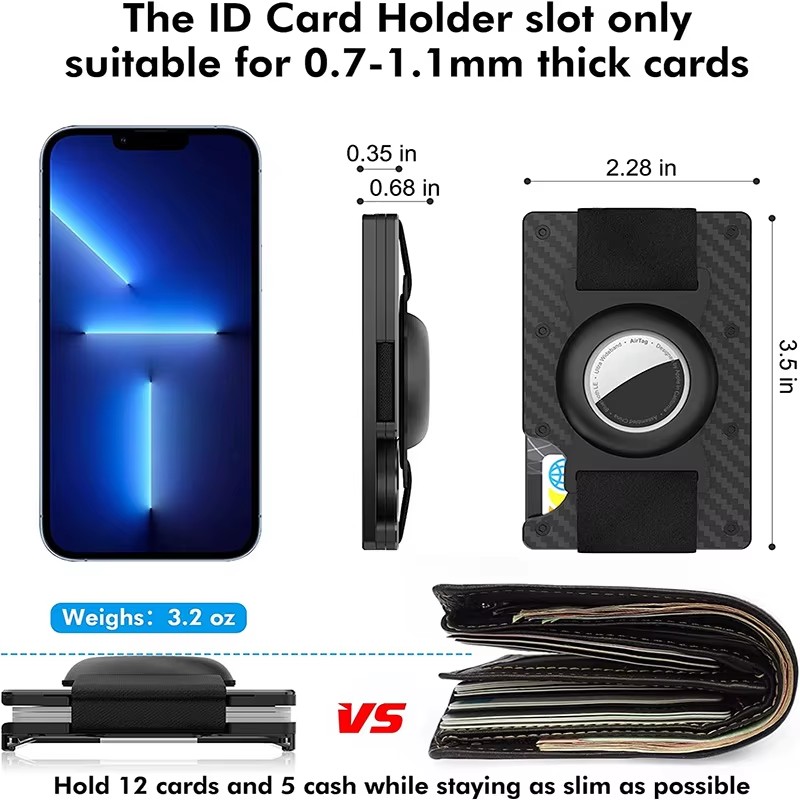 Aluminum Minimalist Wallet RFI - Money Clip Minimalist Rfid Blocking ulasan dan harga
