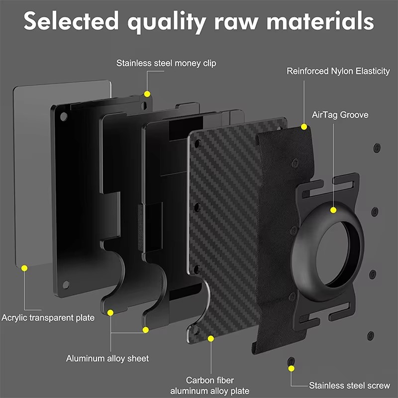 Aluminum Minimalist Wallet RFI - Money Clip Minimalist Rfid Blocking ulasan dan harga