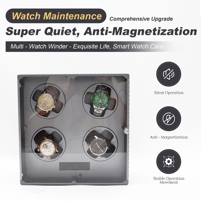 4 Slot Watch Winders Automatic - Watch Winder 4 Watches Automatic Silent ulasan dan harga