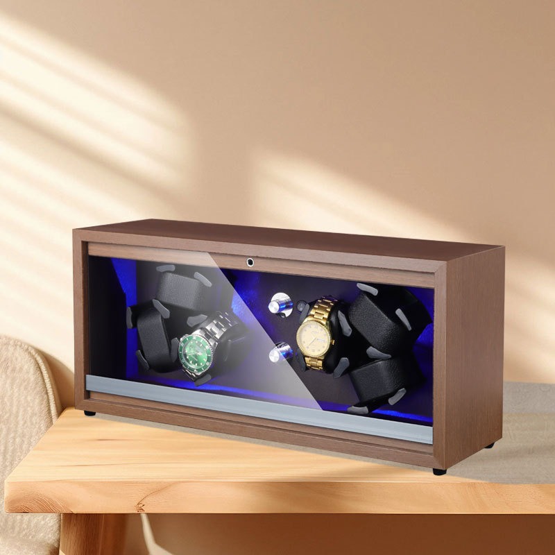 Wooden Watch Winders Silent An - Watch Winder 4 Watches Automatic Silent ulasan dan harga