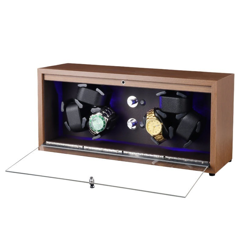 Wooden Watch Winders Silent An - Watch Winder 4 Watches Automatic Silent ulasan dan harga