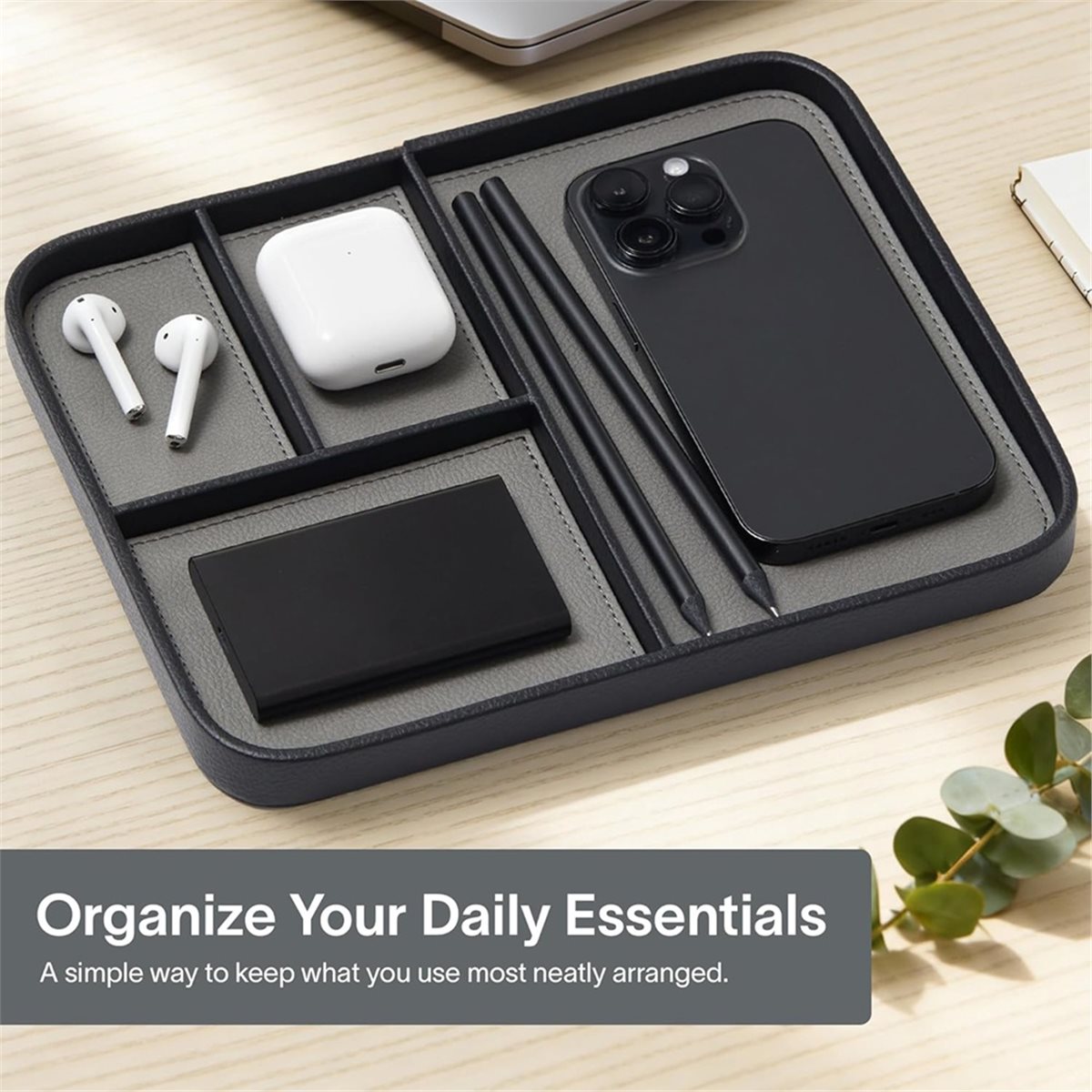 RECOMMENDATION  Leather Valet  - Valet Tray Nightstand Organizer Leather ulasan dan harga