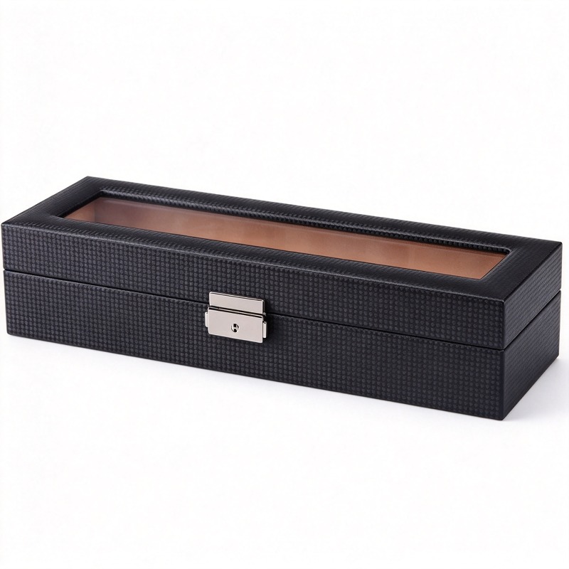 For Carbon Fiber Pattern 6-dig - Watch Display Storage Box Carbon Fiber ulasan dan harga