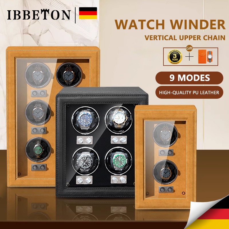 The Luxury PU Leather Watch Is - Watch Winder 4 Watches Automatic Silent ulasan dan harga