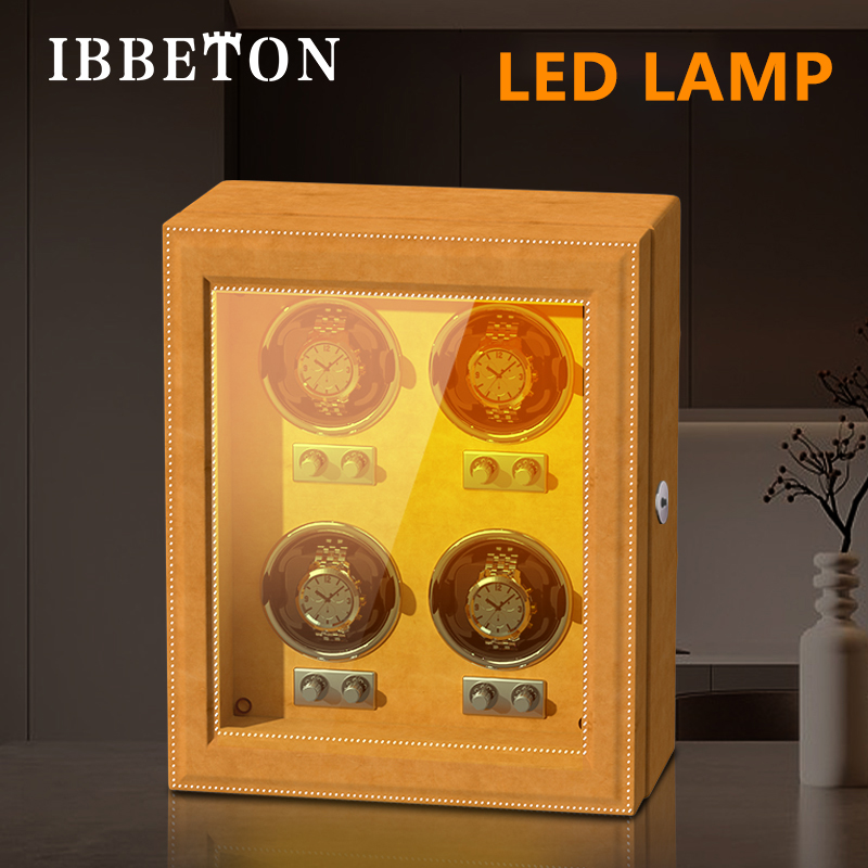 The Luxury PU Leather Watch Is - Watch Winder 4 Watches Automatic Silent ulasan dan harga