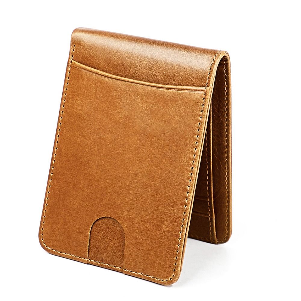 Minimalist Men's Leather Slim  - Money Clip Minimalist Rfid Blocking ulasan dan harga