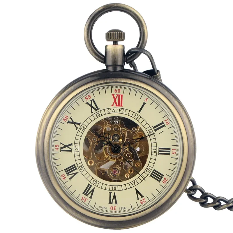 Vintage Automatic Self Winding - Pocket Watch Mechanical Skeleton Vintage ulasan dan harga