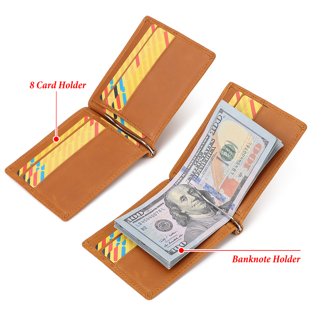 Mens Slim Wallet with Money Cl - Money Clip Minimalist Rfid Blocking ulasan dan harga