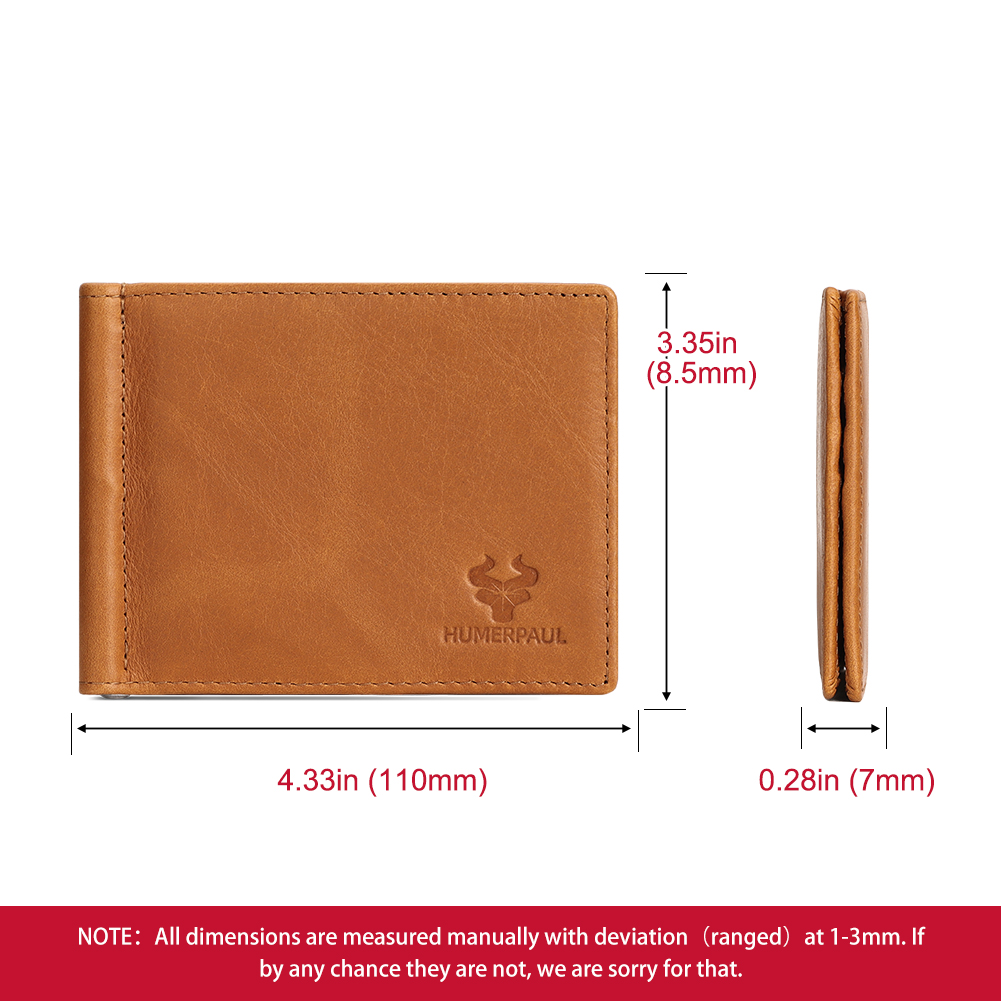 Mens Slim Wallet with Money Cl - Money Clip Minimalist Rfid Blocking ulasan dan harga