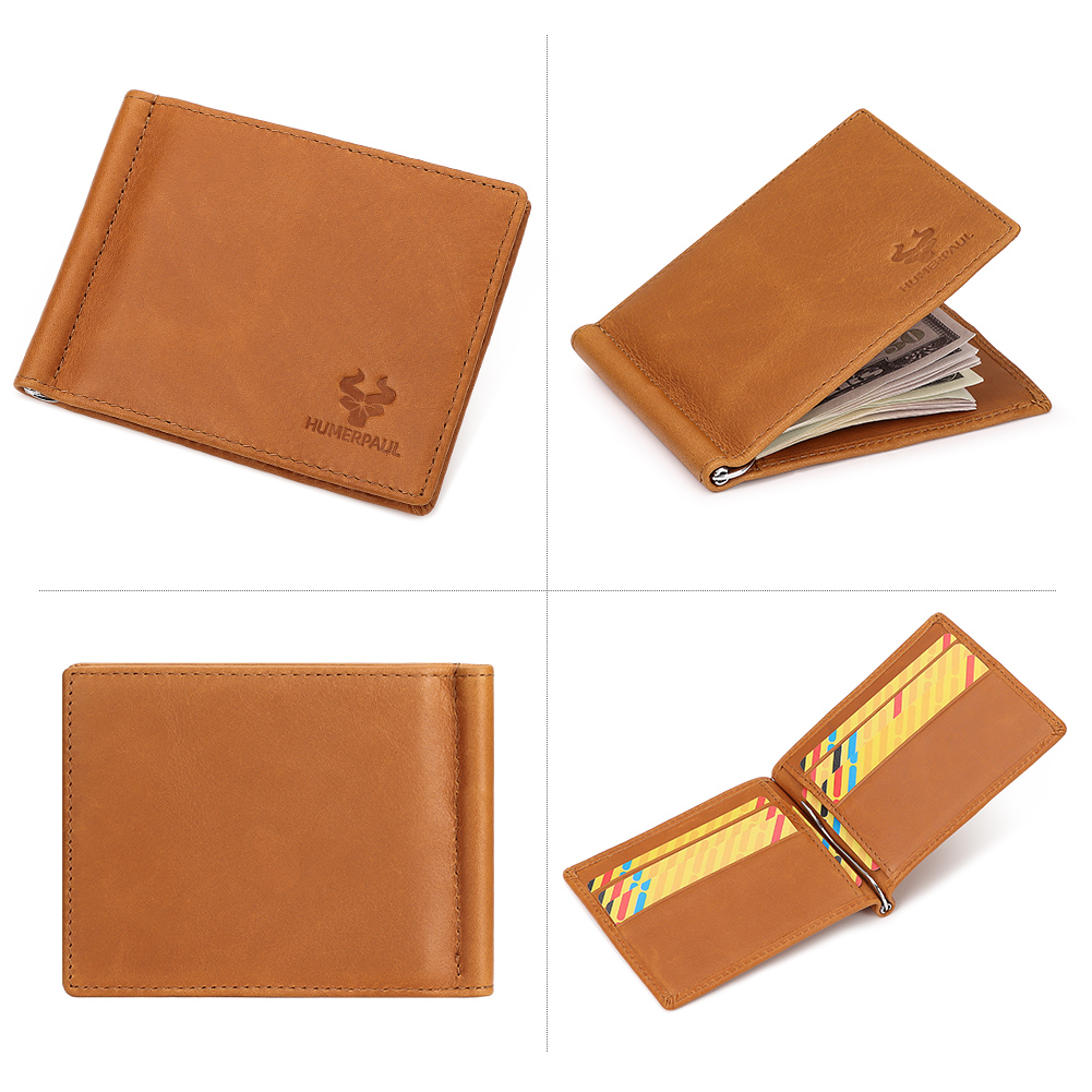 Mens Slim Wallet with Money Cl - Money Clip Minimalist Rfid Blocking ulasan dan harga